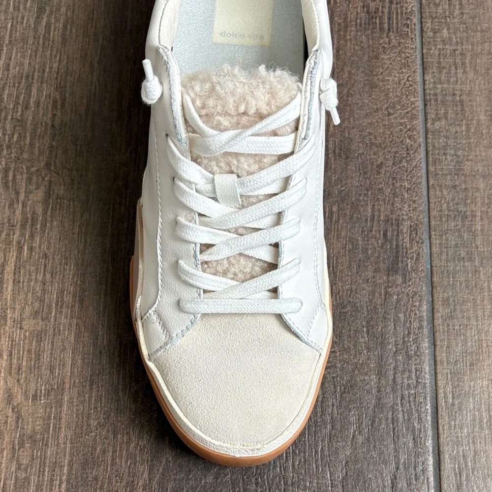 Dolce Vita Cream and Tan Sneakers - Picture 6 of 11
